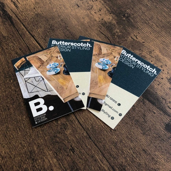 Business cards printed on Conqueror Brilliant White Laid card