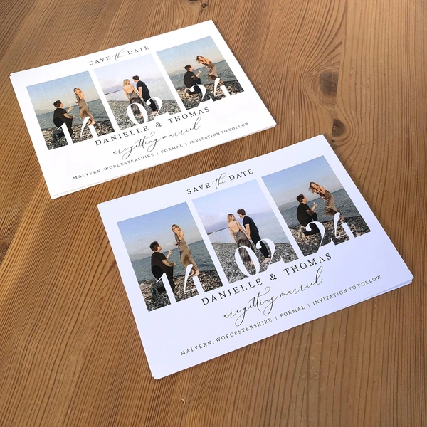  Save The Date Smooth White 300gsm And Conqueror High White Laid 300gsm Stocks
