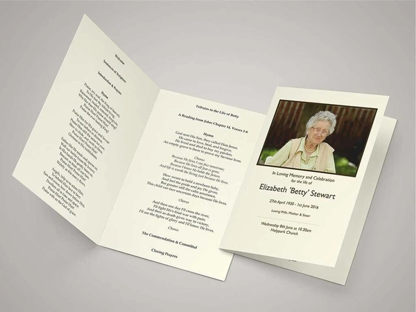 Funeral Service Sheets