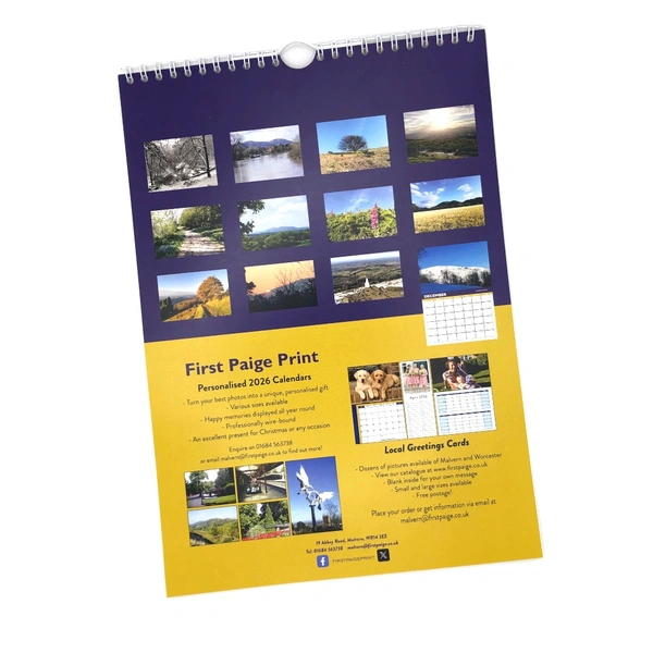 Malvern Hills 2026 Calendar Back