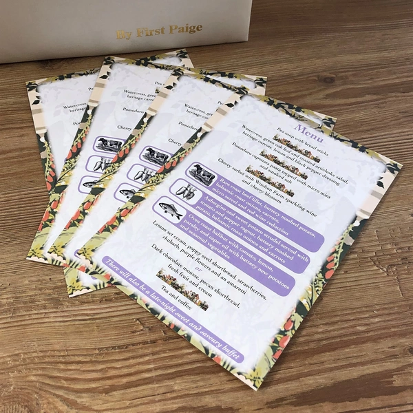 Wedding Menu Cards