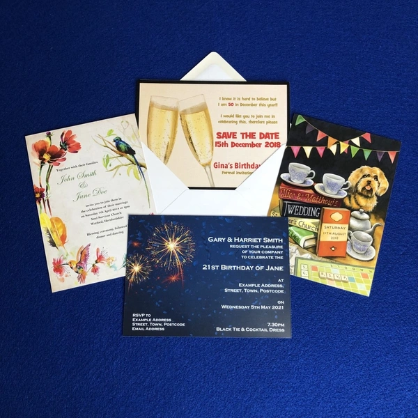 A5 Invites And Envelope