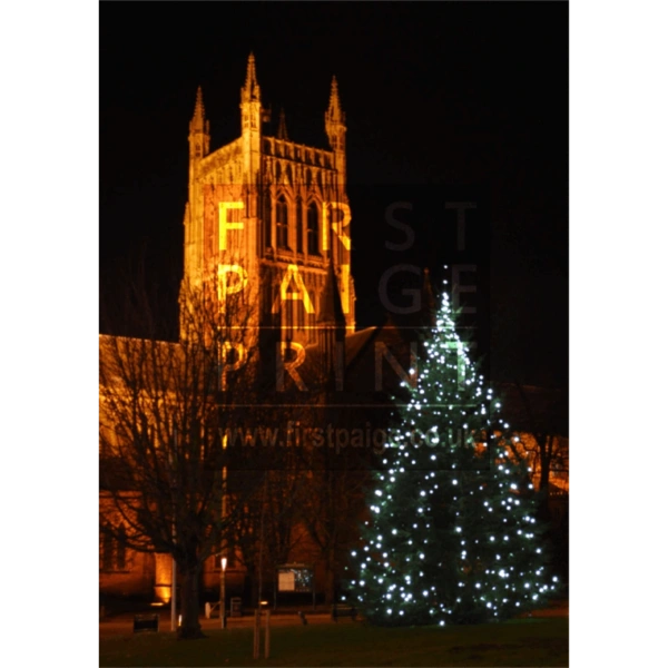 FP/65 Worcester Cathedral at night