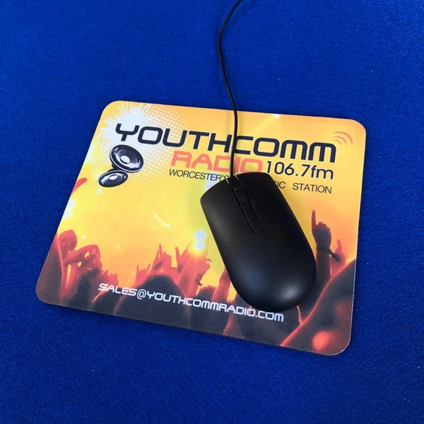 Computer Mouse On Mouse Mat