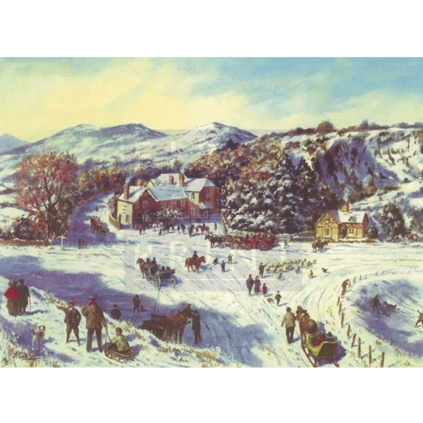 86/45 The British Camp Hotel and Malvern Hills about 1900